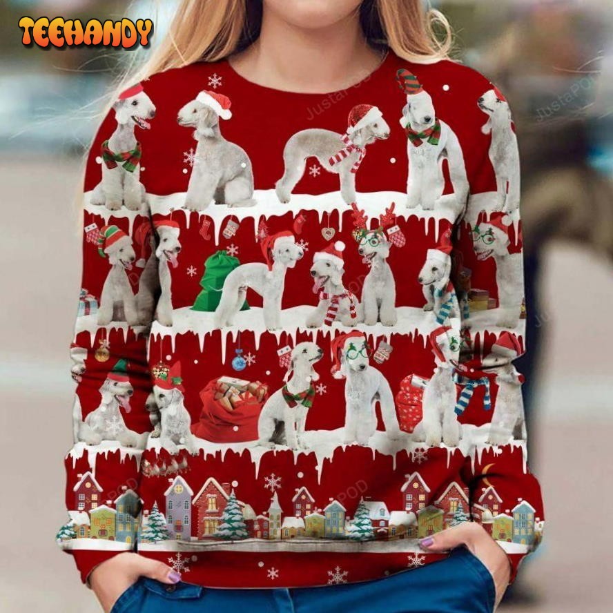 Bedlington Terrier Ugly Sweater, Ugly Sweater, Christmas Sweaters