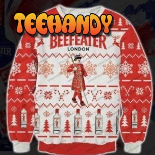 Beefeater Gin 3D Print Winter Ugly Christmas Sweater, Ugly Sweater