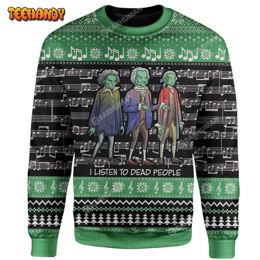 Beethoven Bach Mozart Ugly Christmas Sweater, All Over Print Sweatshirt