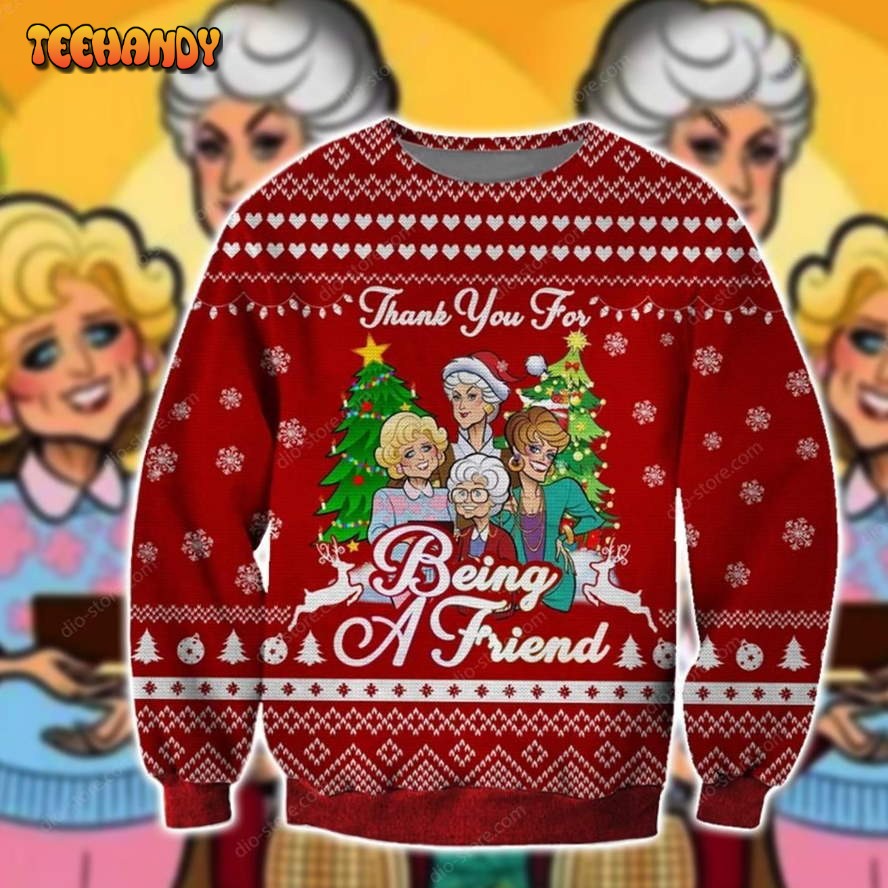 Being A Friend Knitting Pattern For Unisex Ugly Christmas Sweater