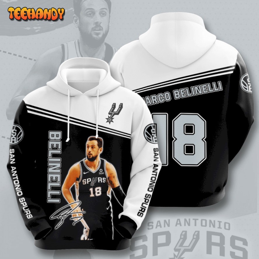 BELIMELLI San Antonio Spurs 3D Hoodie For Men For Women