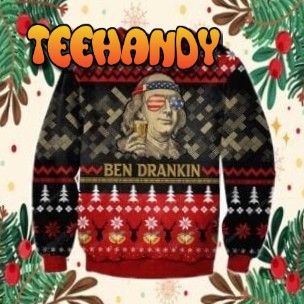 Benjamin Franklin Ugly Christmas Sweater, All Over Print Sweatshirt