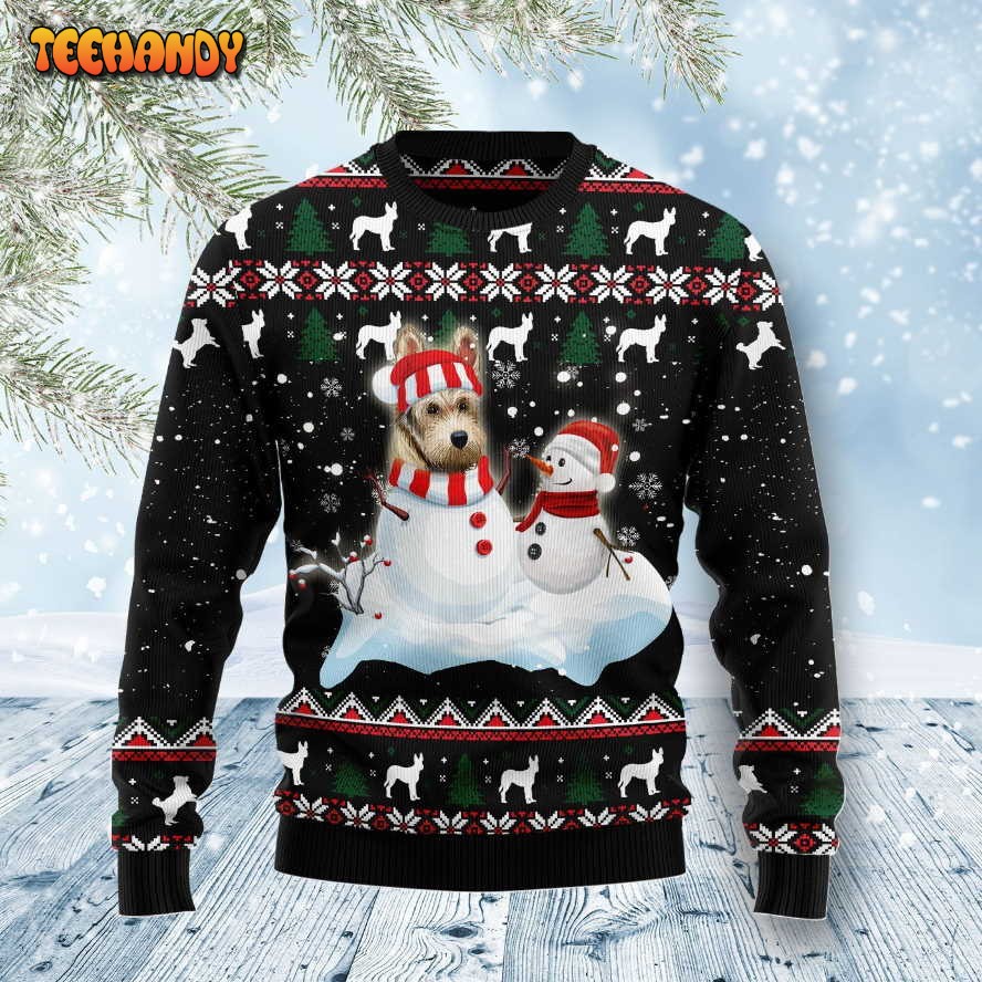 Berger Picard Dog Ugly Christmas Sweater, All Over Print Sweatshirt