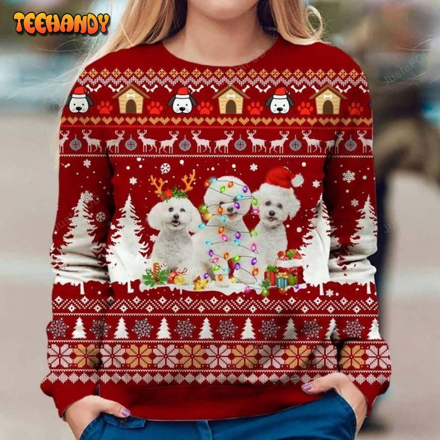 Bichon Frise Ugly Sweater, Ugly Sweater, Christmas Sweaters