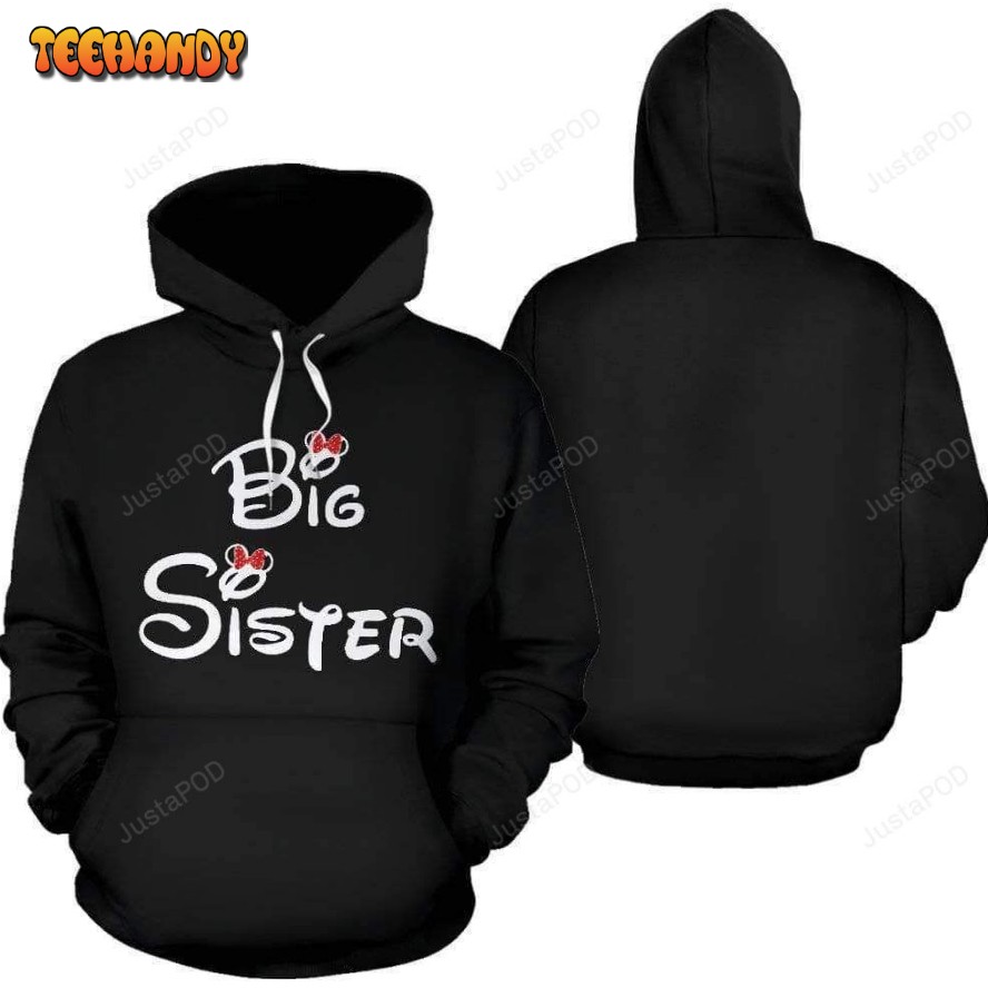 BIG SISTER HOODIE Christmas 3D All Over Printed Hoodie, Zip- Up Sweater