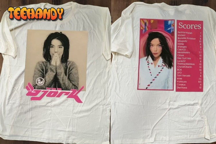 Bjork Post T-shirt, Bjork Post Album Cover T-Shirt, 90s Bjork Shirt