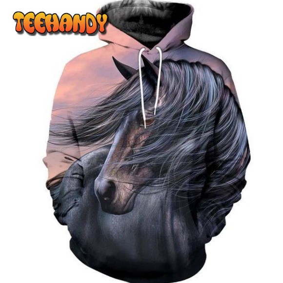 Black Beauty Horse 3D Hoodie For Men For Women All Over Printed Hoodie