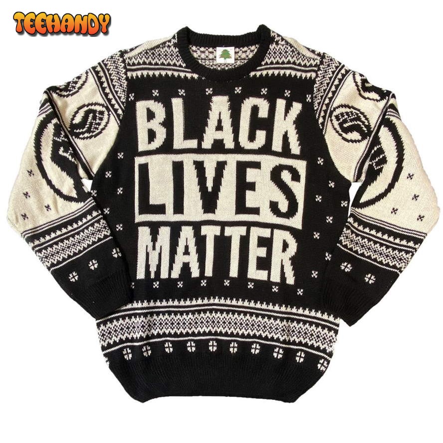 Black Lives Matter Sweater Ugly Christmas Sweater, All Over Print Sweatshirt