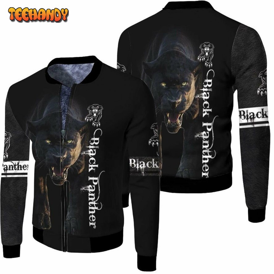 Black Panther Alled 3D Hoodie T Shirt Sweater Jersey Fleece Bomber