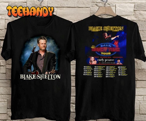 Blake Shelton Back To The Honky Tonk Tour 2023 T-Shirt