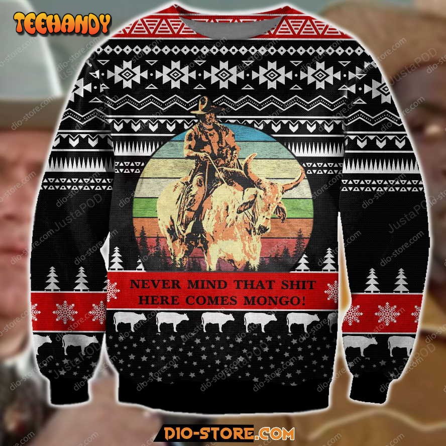 Blazing Saddles 3d Print Ugly Sweater, Ugly Sweater, Christmas Sweaters