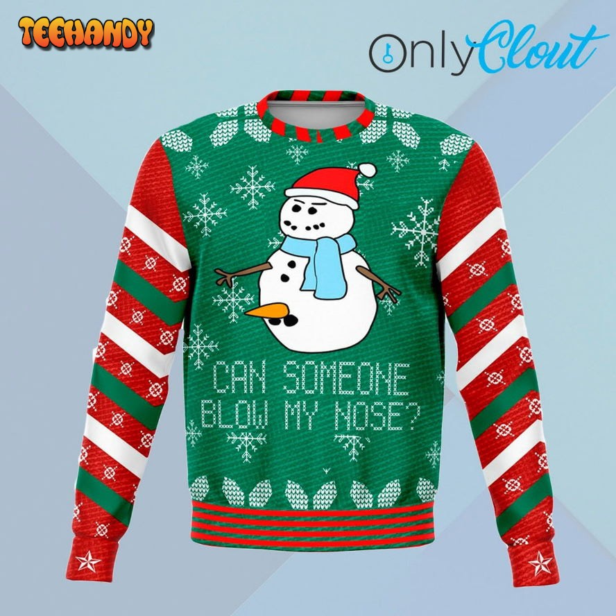 Blow My Nose Funny Ugly Christmas Sweater, Ugly Sweater, Christmas Sweaters