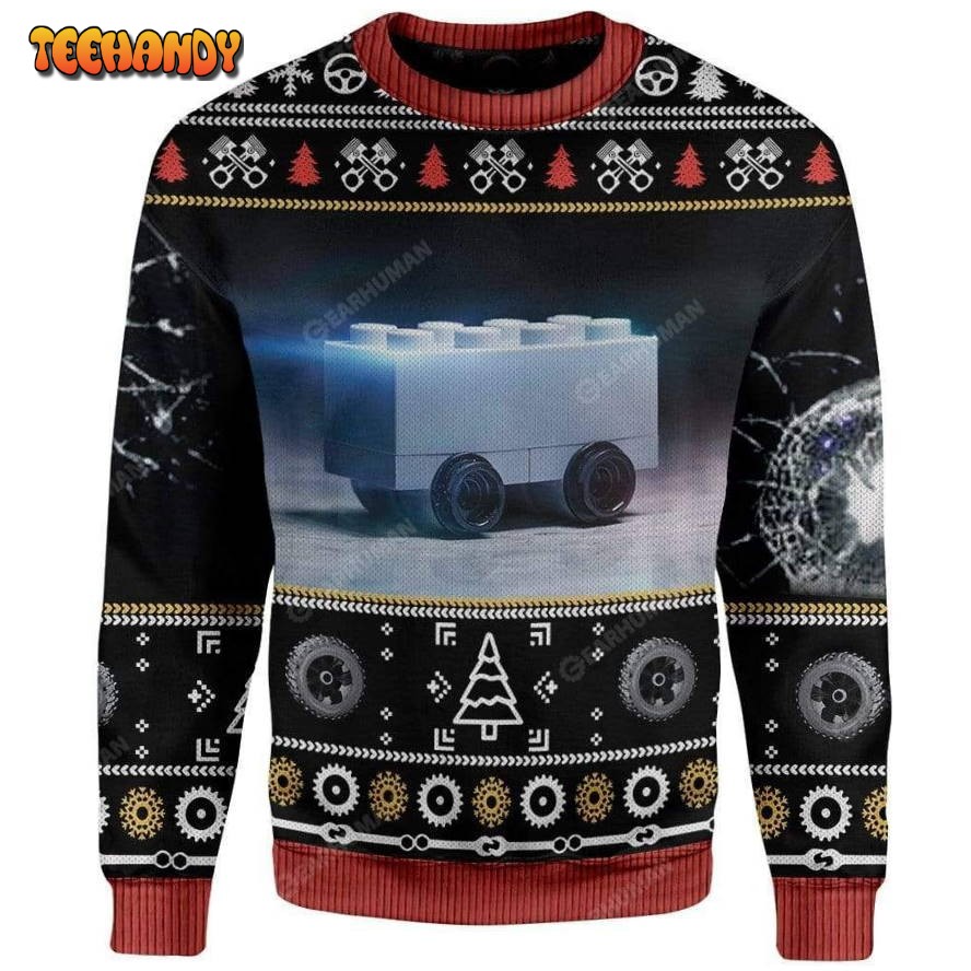 Blursed Cybertruck Ugly Christmas Sweater, All Over Print Sweatshirt, Ugly Sweater