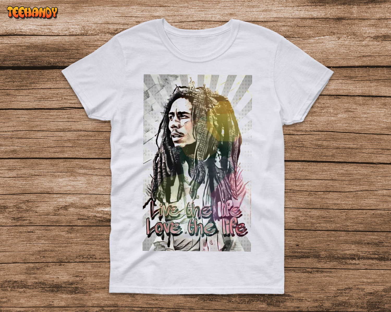 Bob Marley Art Comfort Color Bob Marley Vibes Shirt