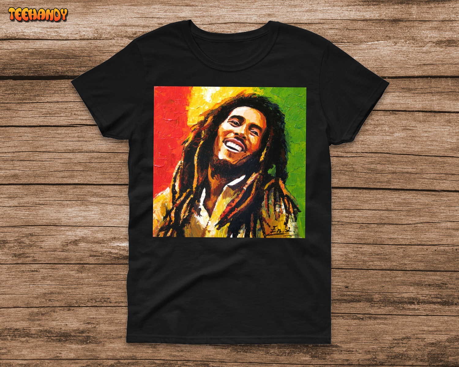 Bob Marley Art T-Shirt T-Shirt, Comfort Color Bob Marley Vibes Shirt