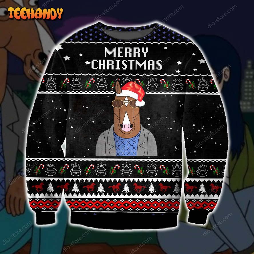 Bojack Horseman Ugly Christmas Sweater, All Over Print Sweatshirt