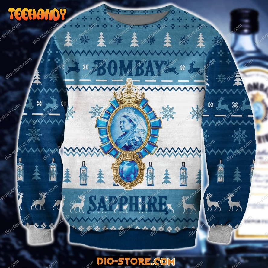 Bombay sapphire knitting pattern 3d print ugly christmas sweater