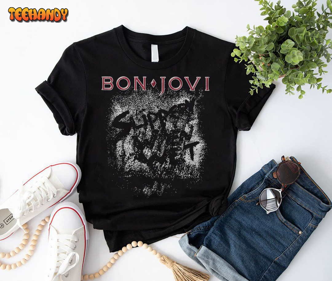 Bon Jovi Slippery When Wet T-Shirt, Bon Jovi Shirt