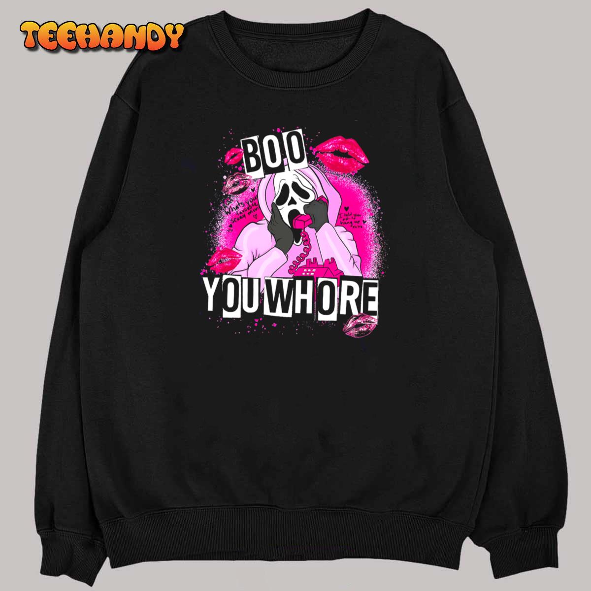 Boo You Whore Skeleton Sweatshirt