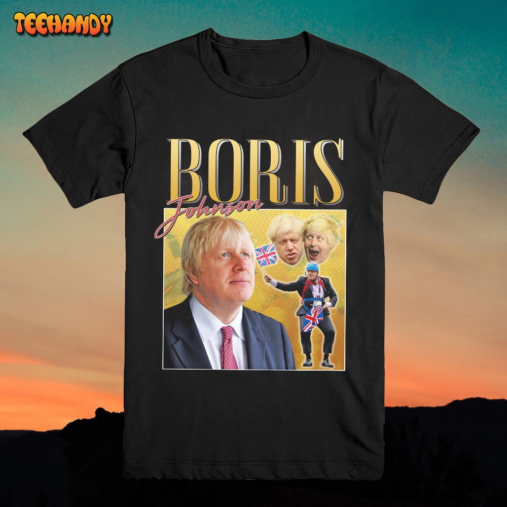 Boris Johnson T Shirt Vintage Homage T-shirt Top Shirt