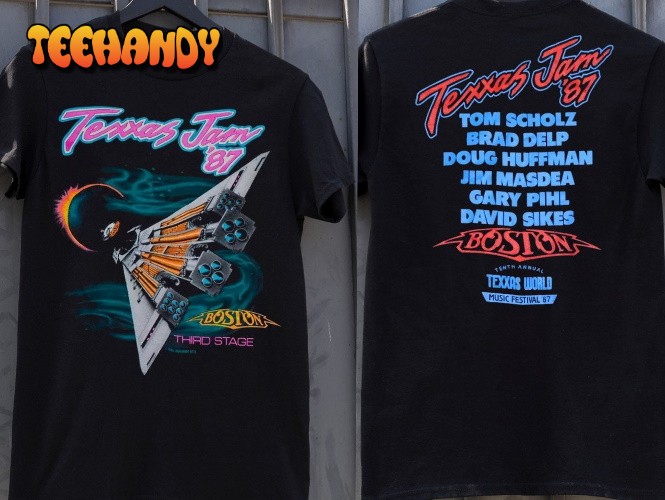 Boston Texxas Jam Tour ’87 T-Shirt, Boston Band Tour ’87 T-Shirt