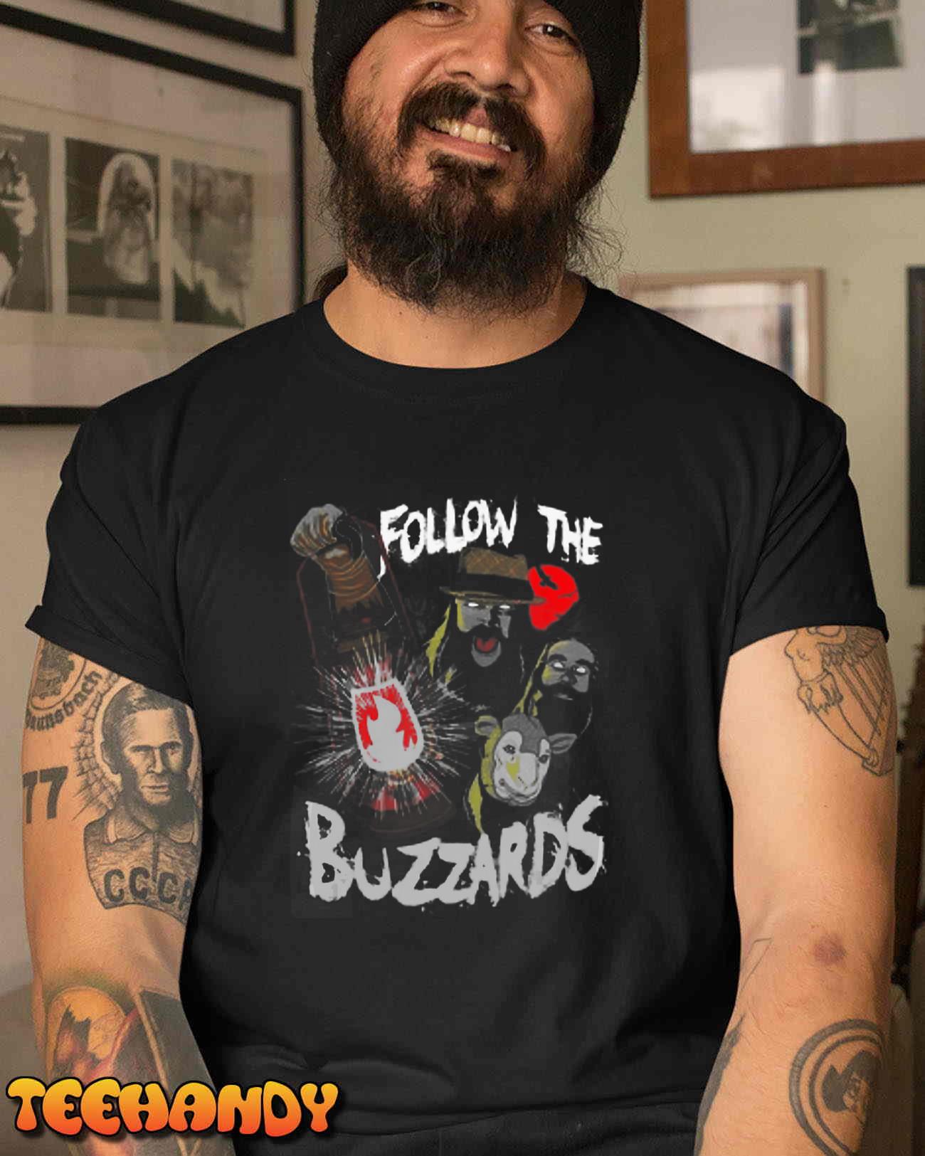 Bray Wrestler Wyatt Wrestling Laterns Follow the buzzards T-Shirt