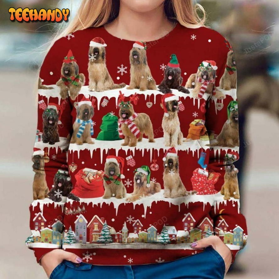 Briard Dog Christmas Ugly Sweater, Ugly Sweater, Christmas Sweaters