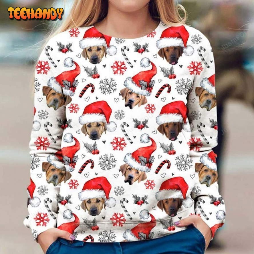 Broholmer Dog Ugly Christmas Sweater, All Over Print Sweatshirt, Ugly Sweater