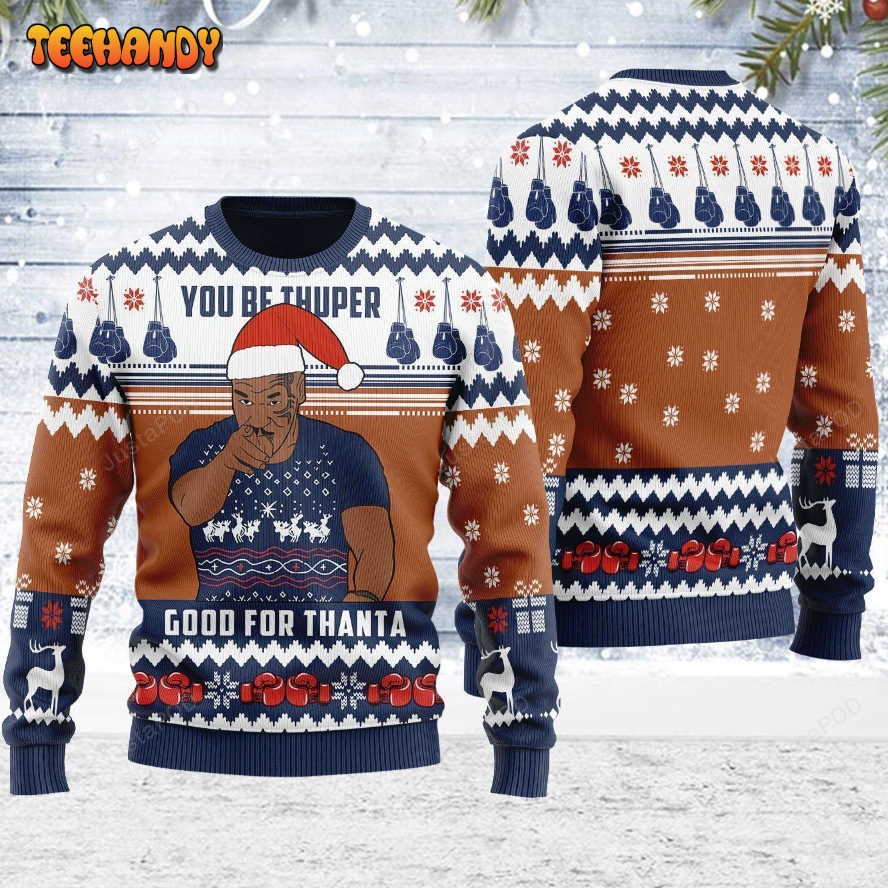 Brown Christmas Snowflakes Pattern You Be Thuper, Ugly Christmas Sweater