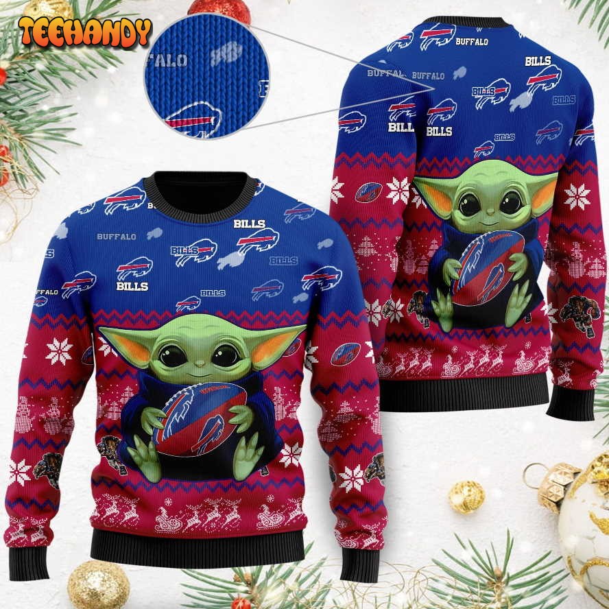 Buffalo Bills Baby Yoda Shirt For American Football Ugly Christmas Sweater