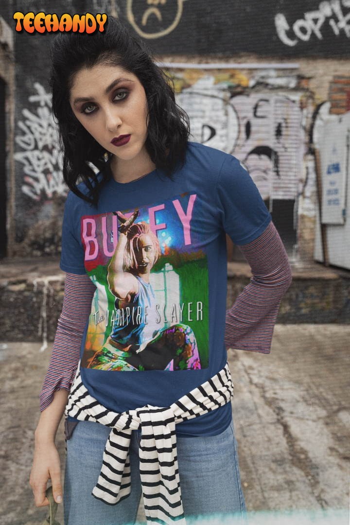 Buffy the Vampire Slayer Poster T Shirt, 90s Movie Nostalgia T Shirt