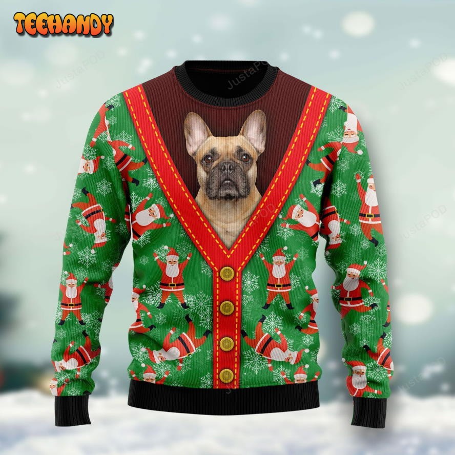 Bulldog HT Ugly Christmas Sweater, Ugly Sweater, Christmas Sweaters