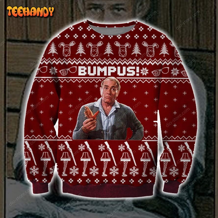 Bumpus Ugly Christmas Sweater, All Over Print Sweatshirt, Ugly Sweater