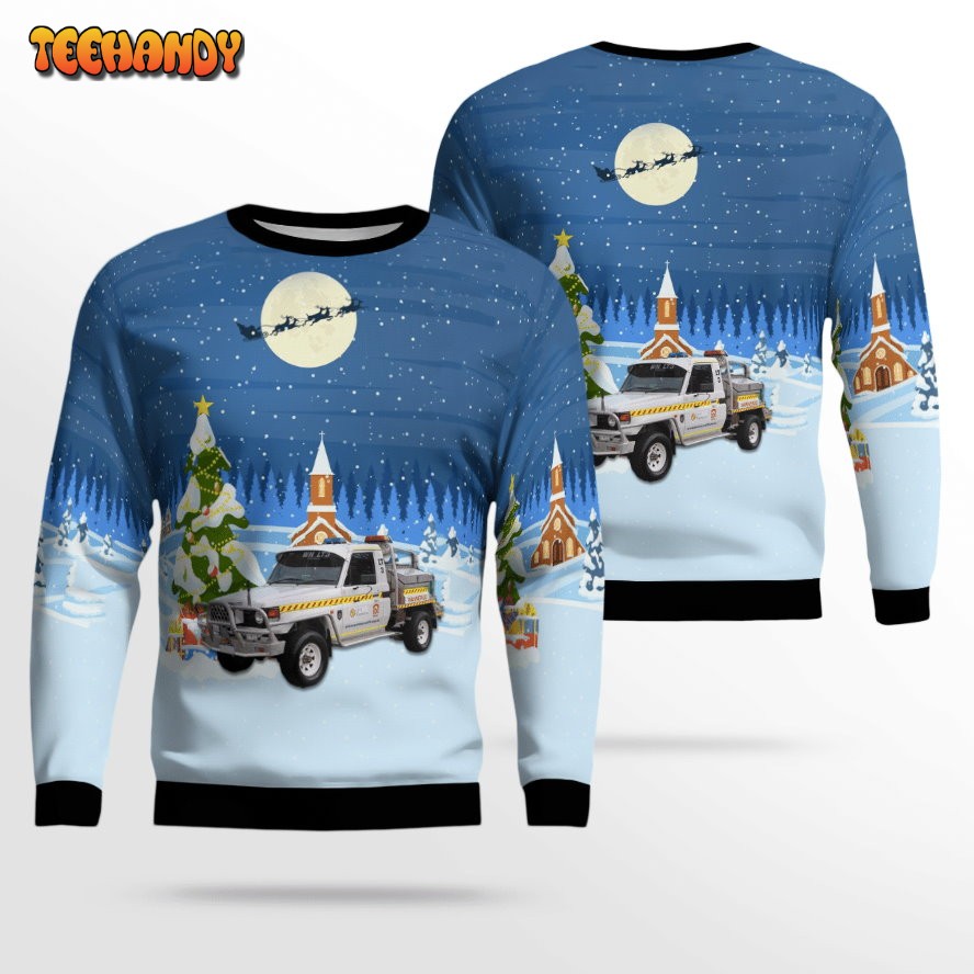 Bush Fire Service Ugly Christmas Sweater, All Over Print Sweatshirt, Ugly Sweater