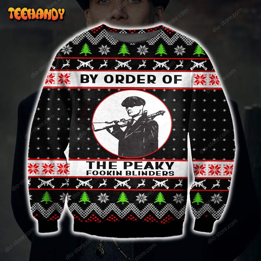 By Order Of The Peaky Blinders Knitting Pattern 3D Print Ugly Sweater Hoodie