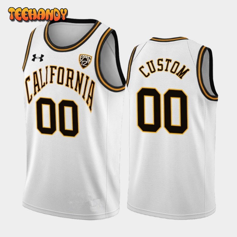 California Golden Bears Custom White Throwback College Basketball Jersey