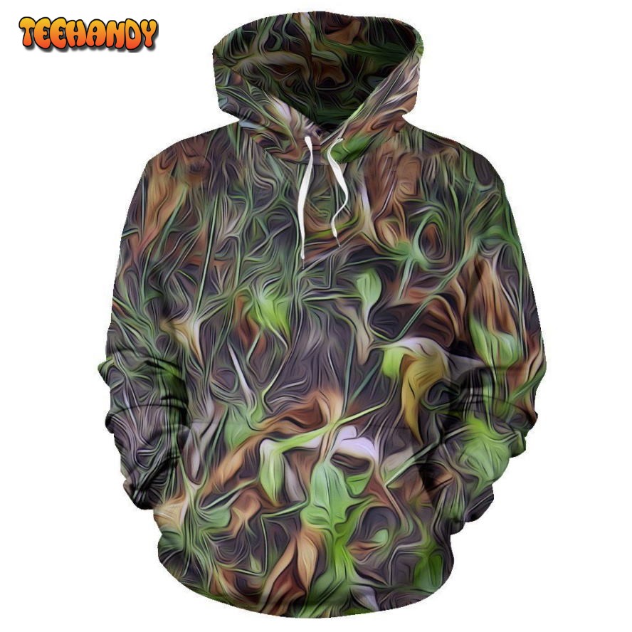 Camouflage Realistic Tree Print Pullover 3D Hoodie For Men Women