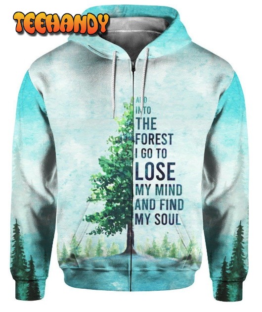 Camping Into The Forest 3D Zip 3D Hoodie For Men Women All Over 3D