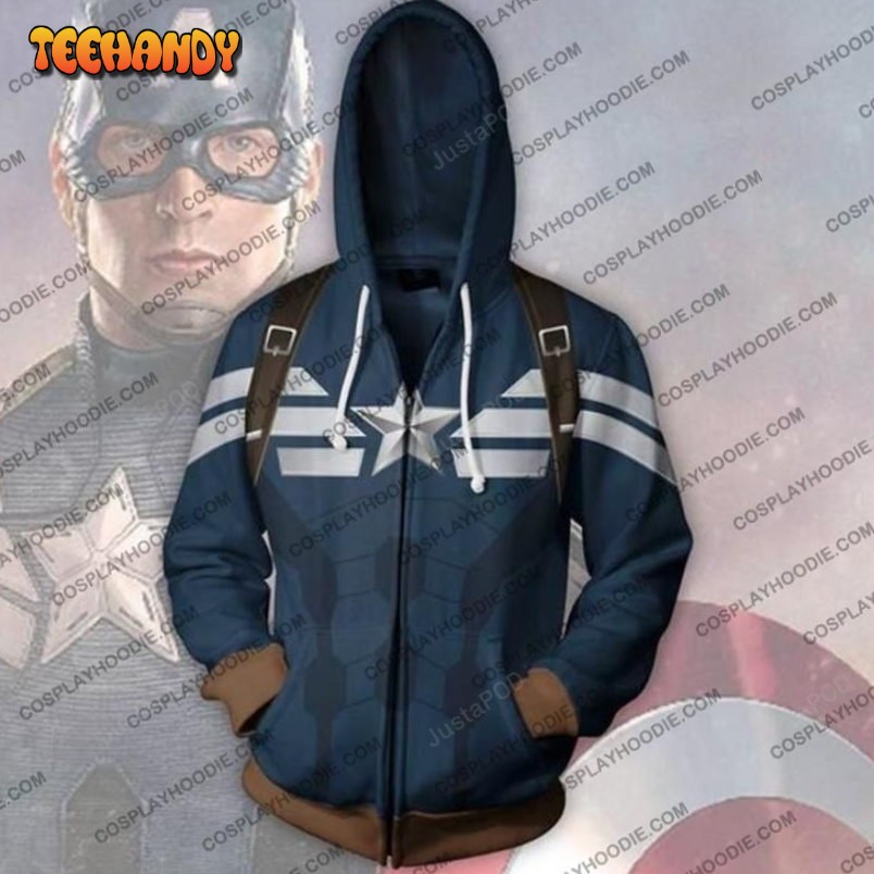 Captain America 3D Hoodie For Men Women All Over 3D Printed Hoodie 2