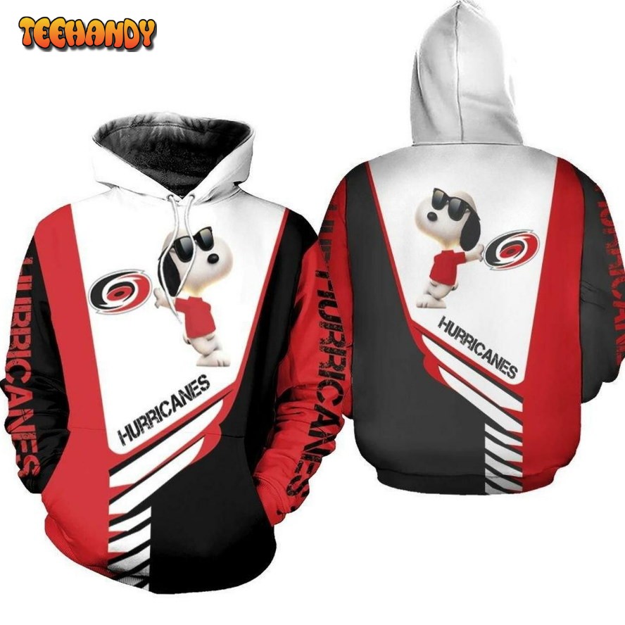 Carolina Hurricanes Snoopy For Lover Hoodie 3D Hoodie Sweater Hoodie