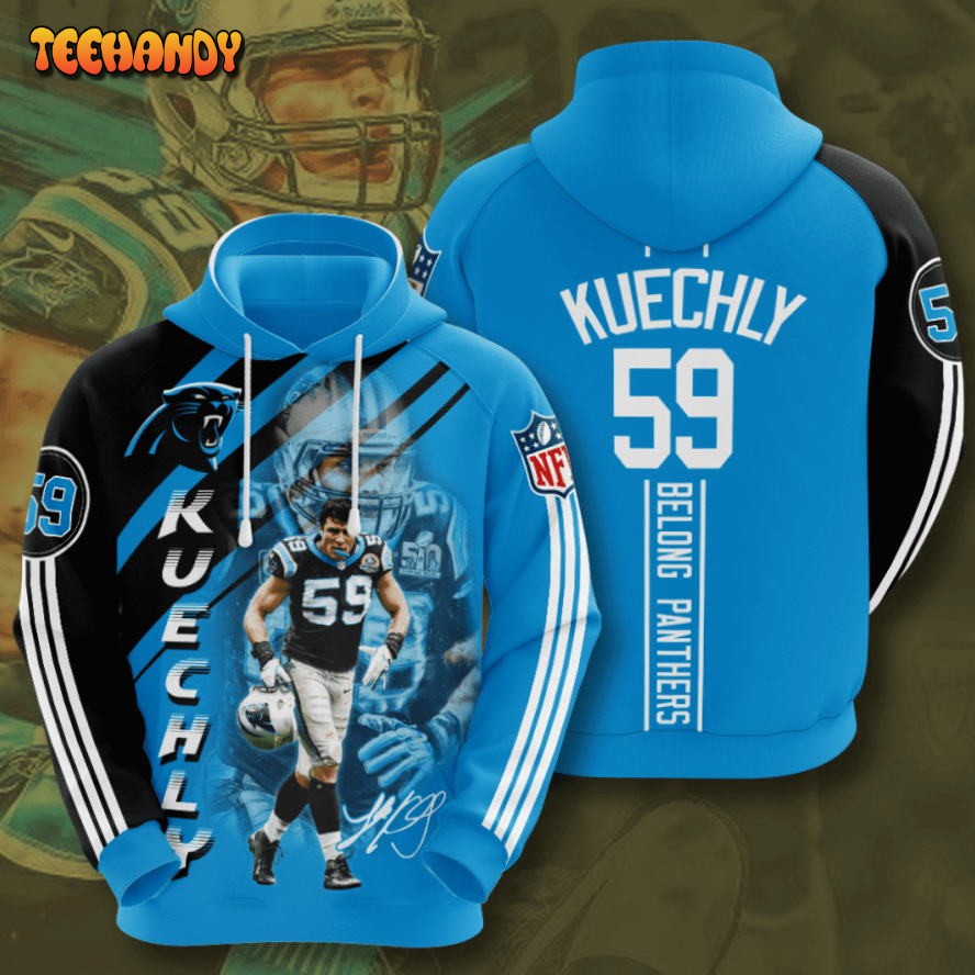 Carolina Panthers Luke Kuechly 3D Hoodie For Men For Women