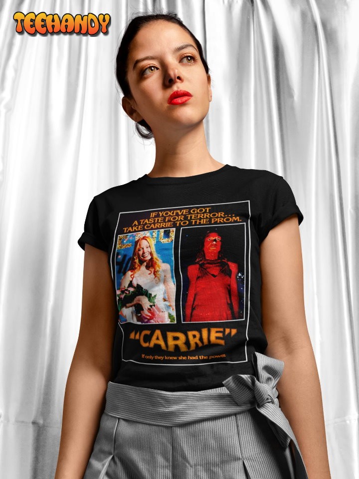 Carrie Movie Poster Style T Shirt, Carrie Horror Film Shirt, Horror Movie Fan Gift