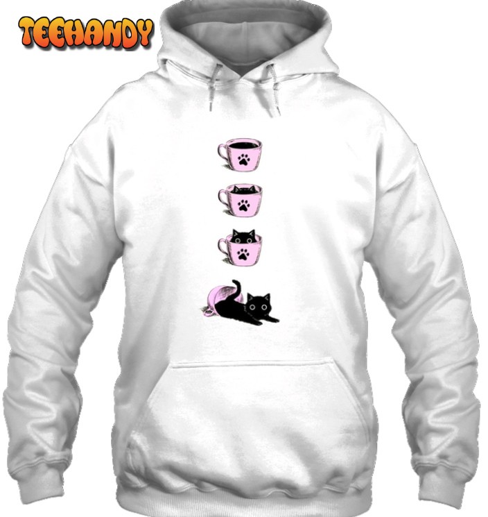 Cat Coffee Cup 3D Hoodie For Men Women All Over 3D Printed Hoodie