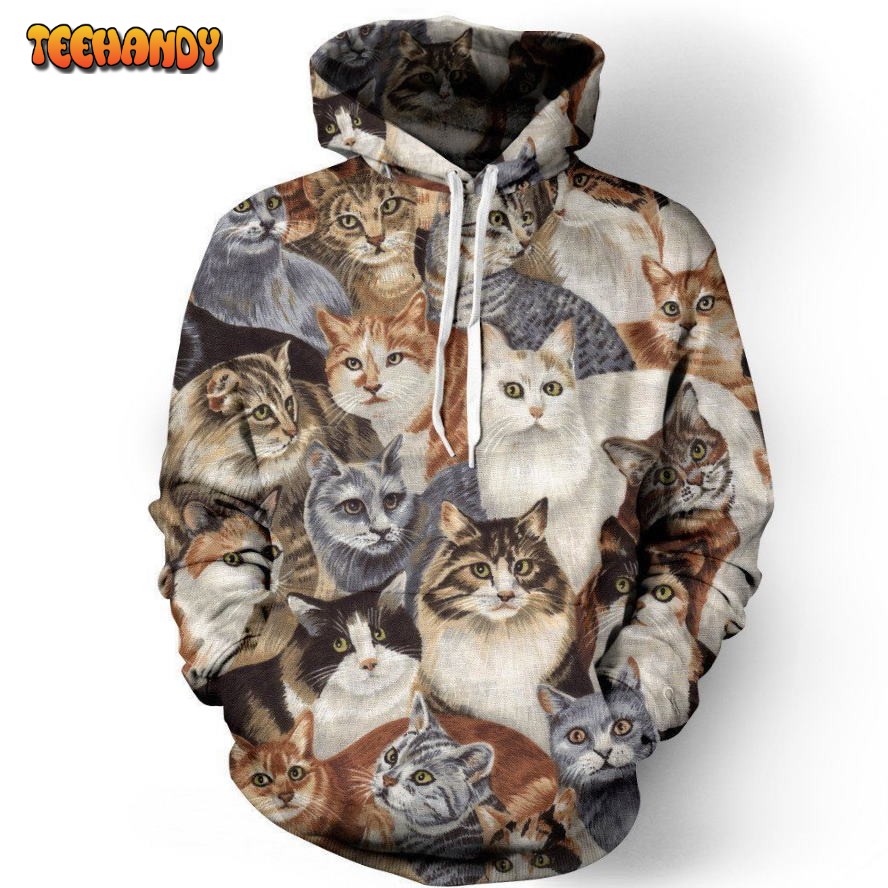 Cats 3D 3D Hoodie For Men Women All Over 3D Printed Hoodies