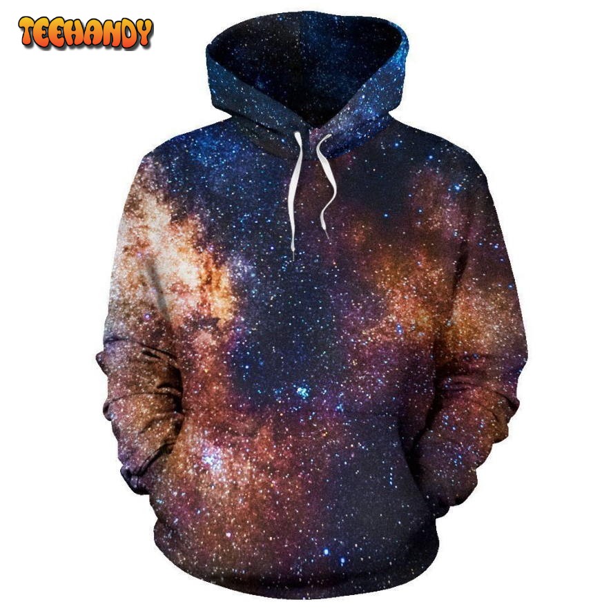 Celestial Milky way Galaxy Pullover 3D Hoodie For Men Women