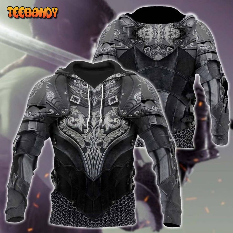 Chainmail Knight Armor 3D Hoodie All Over Printed Hoodie