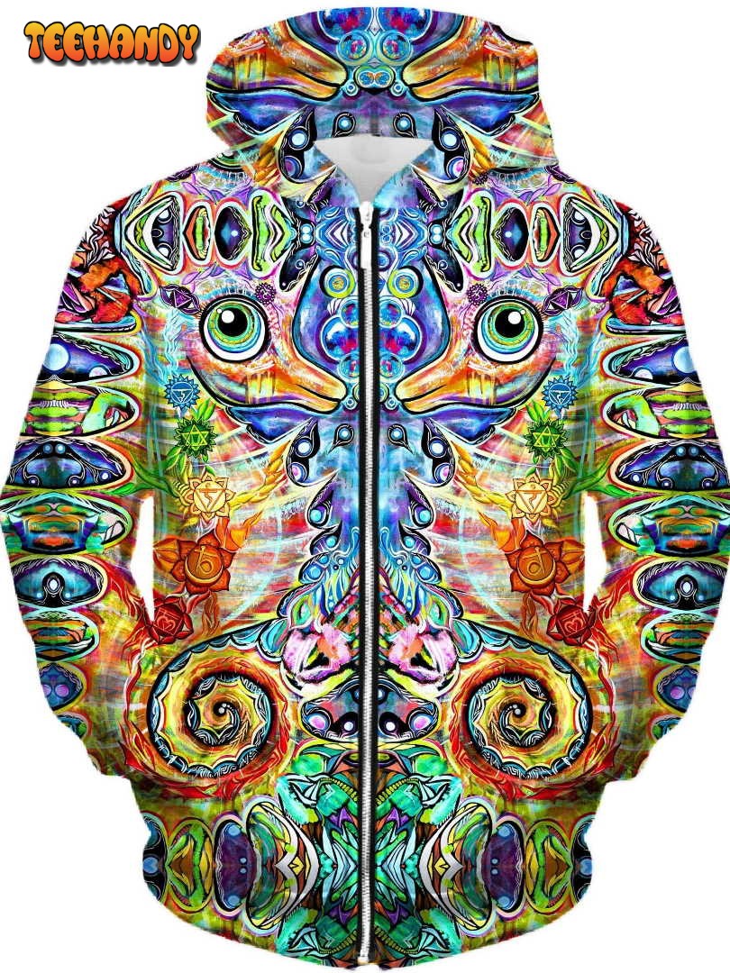 Chakra Seahorse Unisex Zip-Up 3D Hoodie For Men Women Hoodie