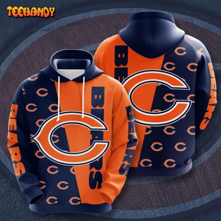 Chicago Bears 3D Hoodie