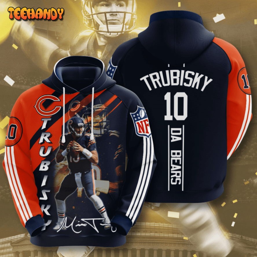 Chicago Bears MITCHELL TRUBISKY 3D Hoodie For Men For Women Hoodie