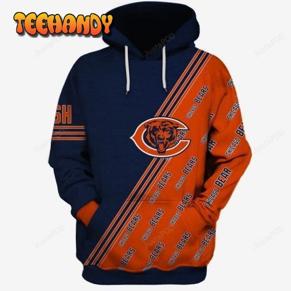 Chicago Bears Ncaa Football Many Logo 3d Hoodie For Men Women Chicago